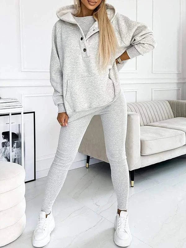 Casual and Comfortable Sweatshirt Suit - outfithaven