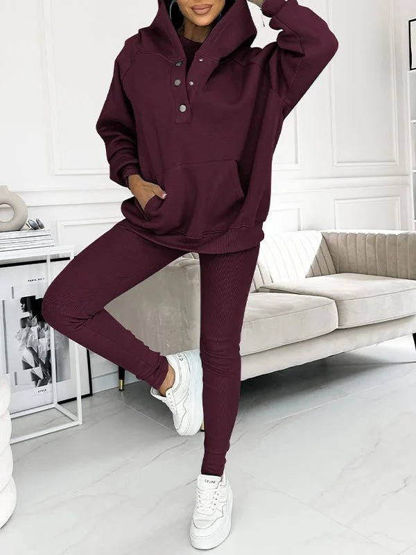 Casual and Comfortable Sweatshirt Suit - outfithaven