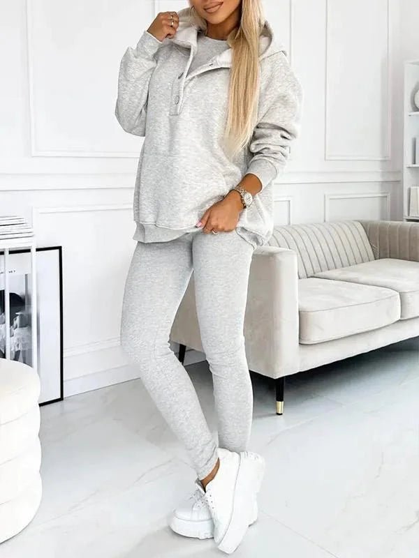 Casual and Comfortable Sweatshirt Suit - outfithaven