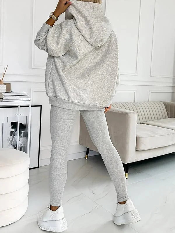 Casual and Comfortable Sweatshirt Suit - outfithaven