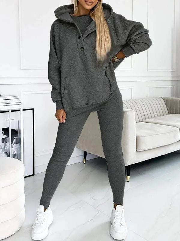 Casual and Comfortable Sweatshirt Suit - outfithaven