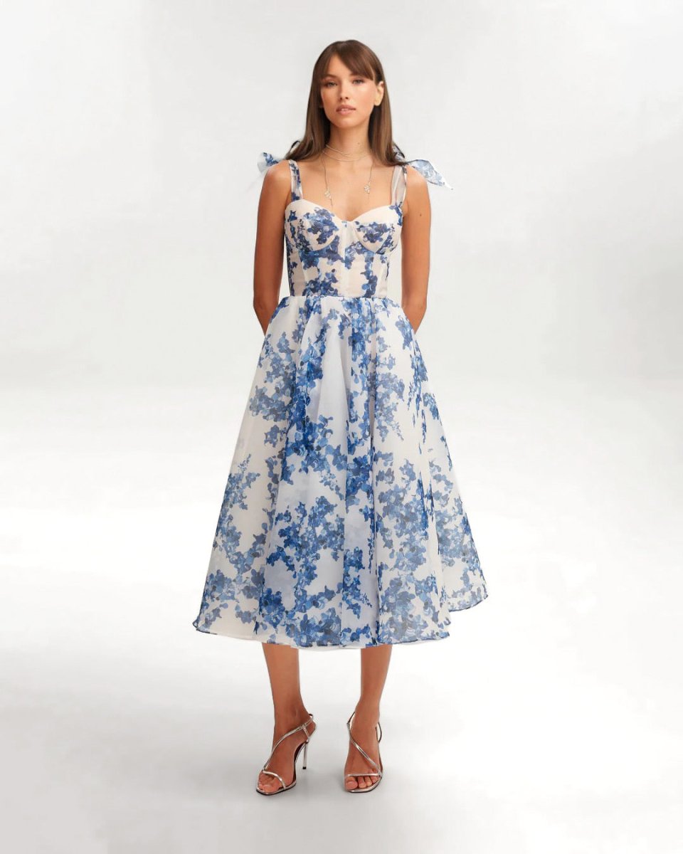 Charming Blue Dress - outfithaven