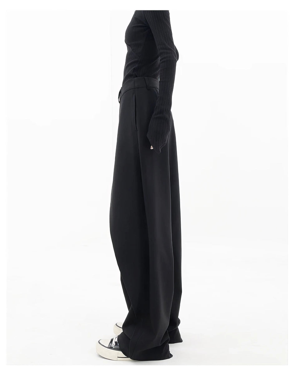 High-waisted casual pants - outfithaven