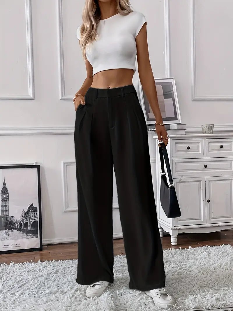 Wide leg tailored pants - outfithaven